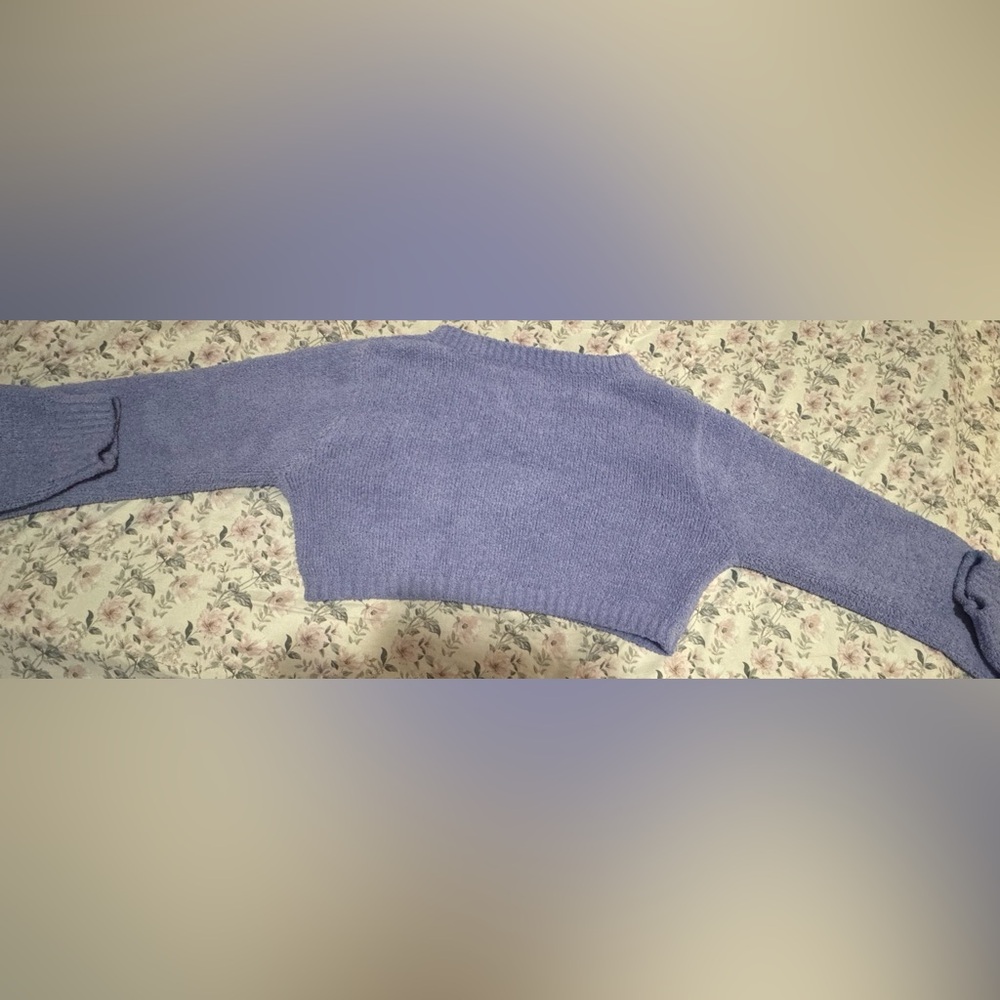 V Neck Crop Top Sweater